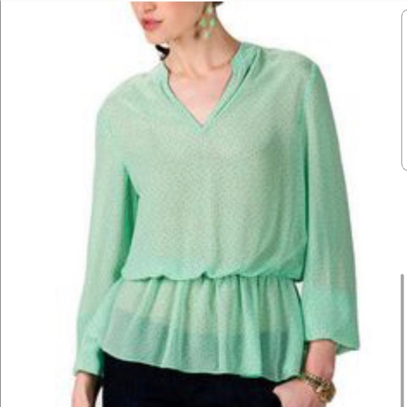 Francesca’s Birdcage Torino polka dot blouse - Picture 2 of 5